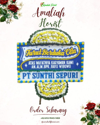 Papan Bunga Duka di Cikampek