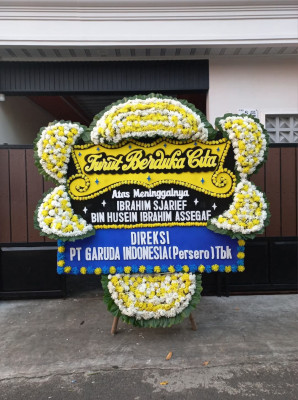 Papan Bunga Duka di Cikampek